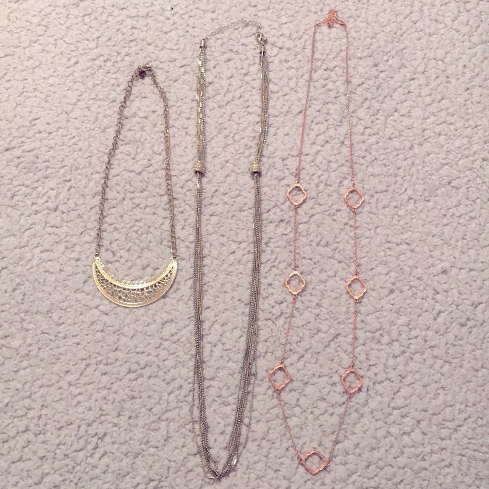 3 Forever21 necklaces
